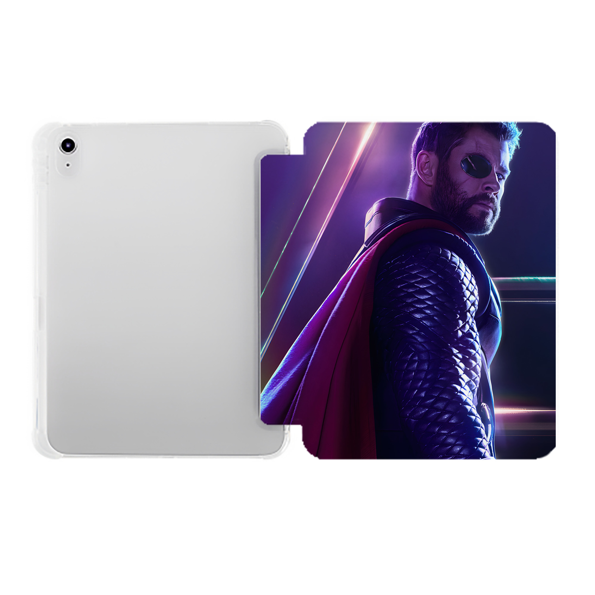 （画像用） アベンジャーズ The Avengers IPad ケース ペン収納付き 三つ折りスタンド PUレザー×シリコン 対応機種9.5/10.5/10.9インチ